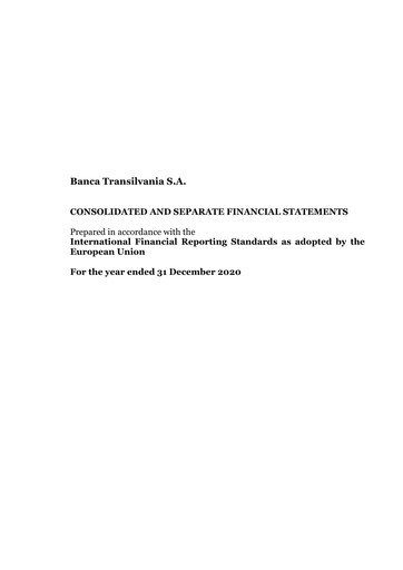 Thumbnail Banca Transilvania Financial Statement 2020