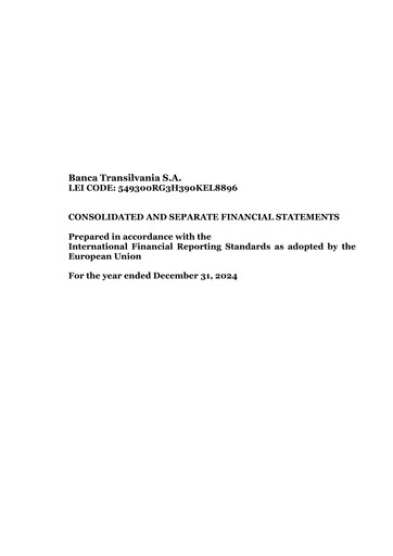 Thumbnail Banca Transilvania Financial Statement 2024