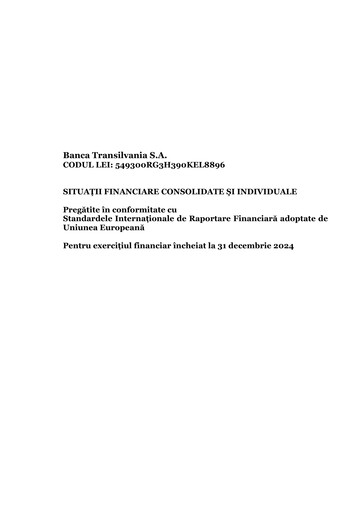 Thumbnail Banca Transilvania Financial Statement 2024