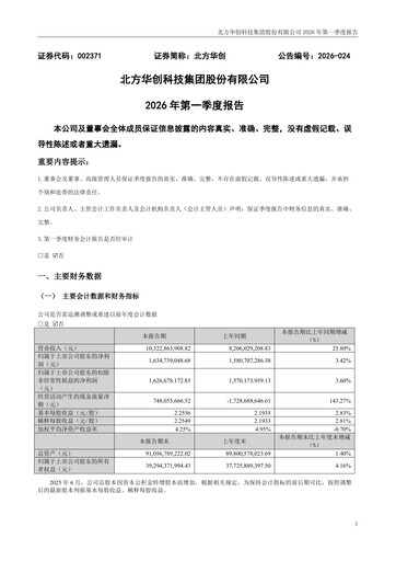 Thumbnail NAURA Technology Group Quarterly Report 2026-q1