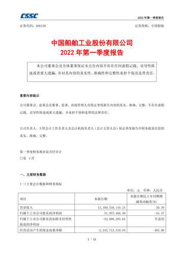 Thumbnail China State Shipbuilding Corporation (CSSC) Quarterly Report 2022-q1