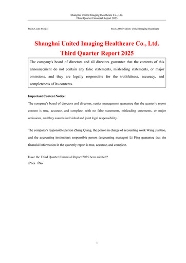 Vorschaubild Shanghai United Imaging Healthcare Quartalsbericht 2025-q3