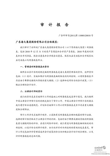 Miniature Guangdong HAID Group Bilan financier 2010