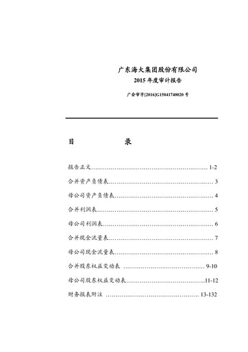 Miniature Guangdong HAID Group Bilan financier 2015