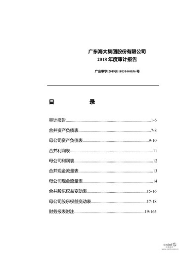 Miniature Guangdong HAID Group Bilan financier 2018