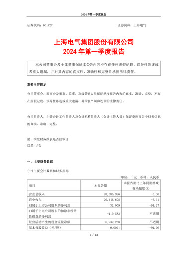 Thumbnail Shanghai Electric Group Quarterly Report 2024-q1