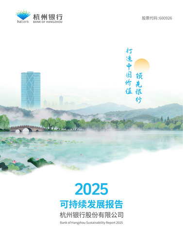 Miniature Bank of Hangzhou Rapport de durabilité 2025