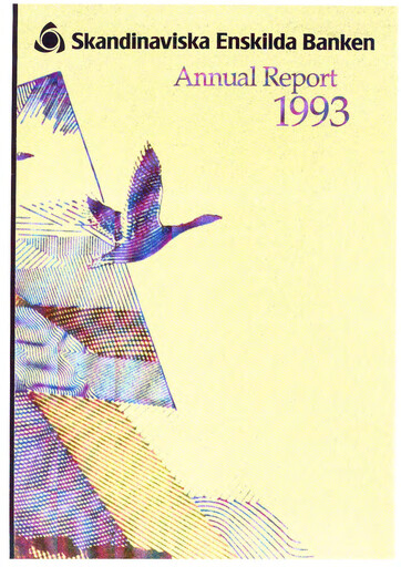 Thumbnail Skandinaviska Enskilda Banken Annual Report 1993
