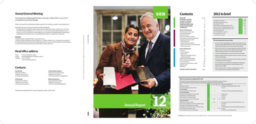 Thumbnail Skandinaviska Enskilda Banken Annual Report 2012