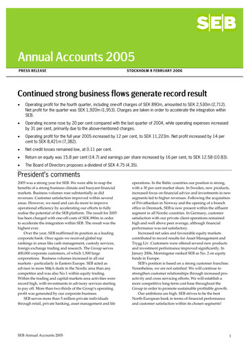 Thumbnail Skandinaviska Enskilda Banken Quarterly Report 2005-q4