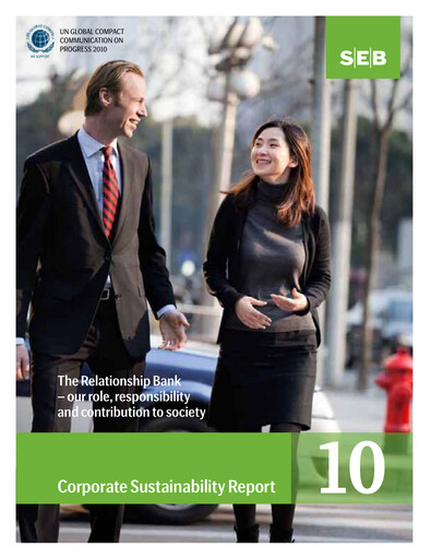 Thumbnail Skandinaviska Enskilda Banken Sustainability Report 2010