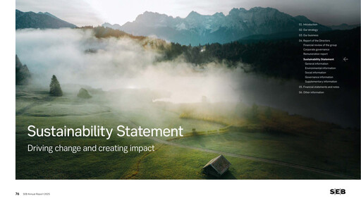 Thumbnail Skandinaviska Enskilda Banken Sustainability Report 2025