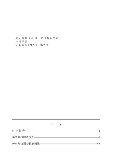 Thumbnail Victory Giant Technology Financial Statement 2020