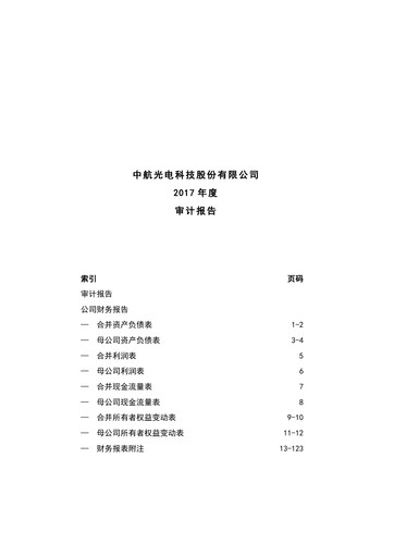 Thumbnail Jonhon Optronic Technology Financial Statement 2017