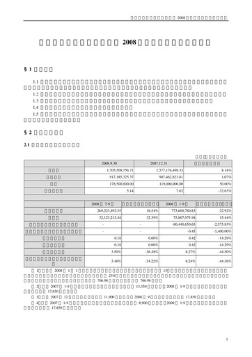 Thumbnail Jonhon Optronic Technology Quarterly Report 2008-q3