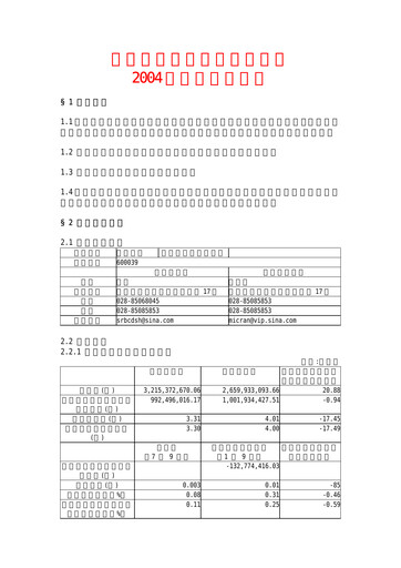 Thumbnail Sichuan Road and Bridge Group (SRBG) Quarterly Report 2004-q3