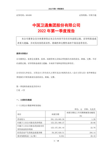 Thumbnail China Satellite Communications Quarterly Report 2022-q1
