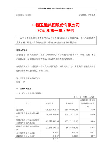 Thumbnail China Satellite Communications Quarterly Report 2025-q1