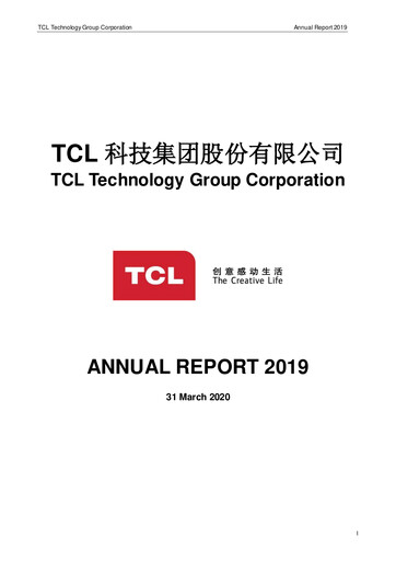 Thumbnail TCL Technology Group Corporation Annual Report 2019