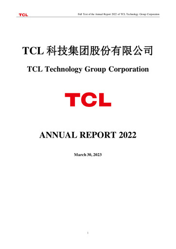 Thumbnail TCL Technology Group Corporation Annual Report 2022