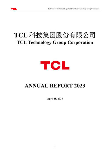 Thumbnail TCL Technology Group Corporation Annual Report 2023