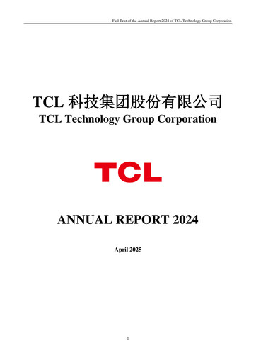 Thumbnail TCL Technology Group Corporation Annual Report 2024