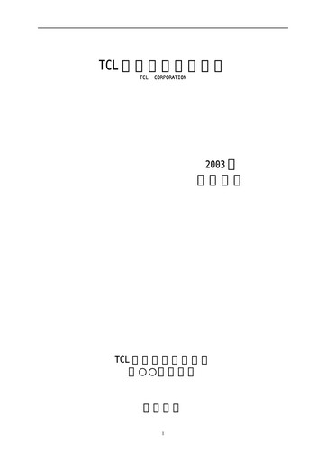 Thumbnail TCL Technology Group Corporation Annual Report 2003
