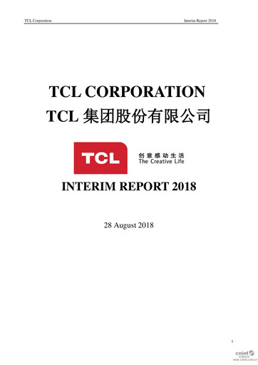 Miniature TCL Technology Group Corporation Rapport semestriel 2018-h1
