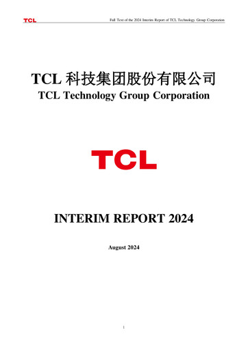 Miniature TCL Technology Group Corporation Rapport semestriel 2024-h1