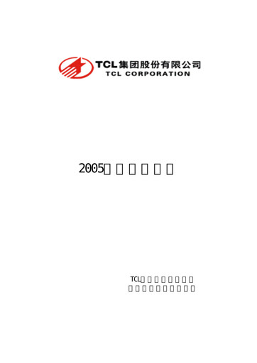 Miniature TCL Technology Group Corporation Rapport semestriel 2005-h1