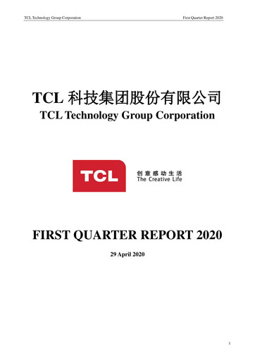 Thumbnail TCL Technology Group Corporation Quarterly Report 2020-q1