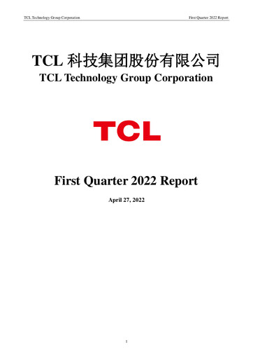 Thumbnail TCL Technology Group Corporation Quarterly Report 2022-q1