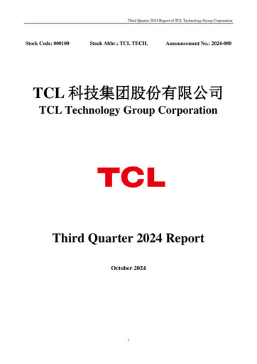 Thumbnail TCL Technology Group Corporation Quarterly Report 2024-q3