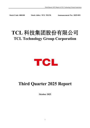 Thumbnail TCL Technology Group Corporation Quarterly Report 2025-q3