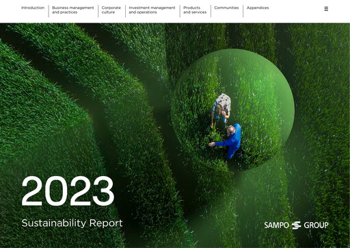 Thumbnail Sampo Sustainability Report 2023