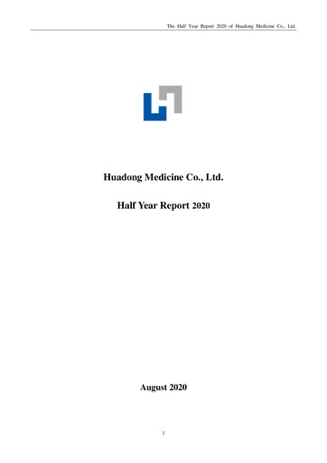 Thumbnail Huadong Medicine (HD Medicine) Half-year Report 2020-h1