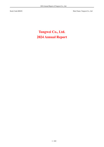 Thumbnail Tongwei Co.,Ltd Annual Report 2024