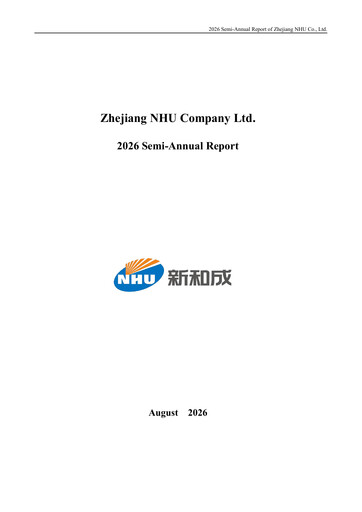 Thumbnail Zhejiang NHU Co., Ltd. Half-year Report 2026-h1