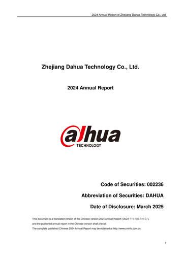 Thumbnail Dahua Technology Annual Report 2024