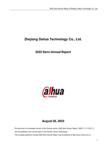 Thumbnail Dahua Technology Half-year Report 2023-h1