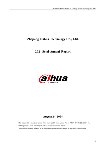 Thumbnail Dahua Technology Half-year Report 2024-h1