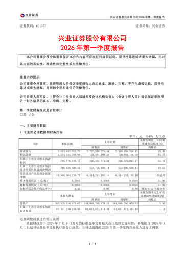 Thumbnail Industrial Securities Quarterly Report 2026-q1