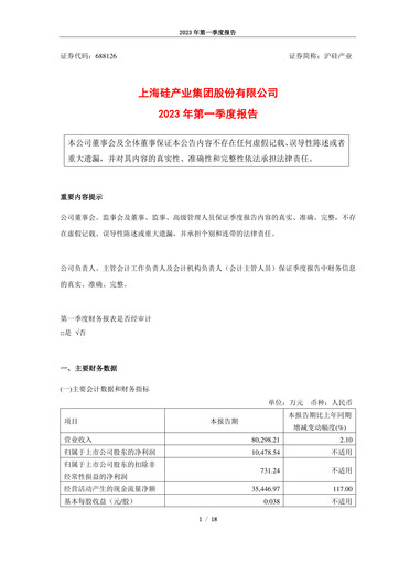 Vorschaubild National Silicon Industry Group Quartalsbericht 2023-q1