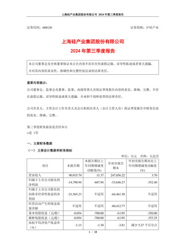 Vorschaubild National Silicon Industry Group Quartalsbericht 2024-q3