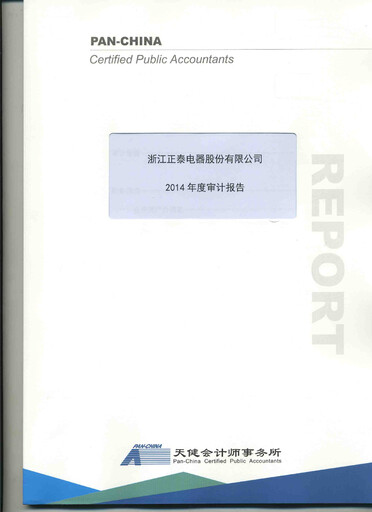 Miniature Zhejiang Chint Electrics Bilan financier 2014
