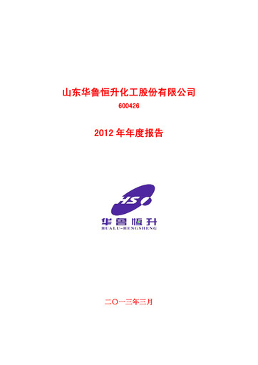 Thumbnail Hualu Hengsheng Annual Report 2012