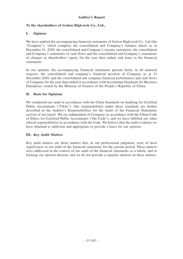 Thumbnail Gotion High-tech Co.,Ltd. Financial Statement 2020
