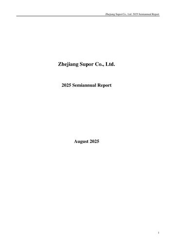 Thumbnail Zhejiang Supor Half-year Report 2025-h1