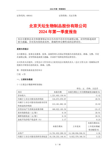 Thumbnail Tiantan Bio Quarterly Report 2024-q1
