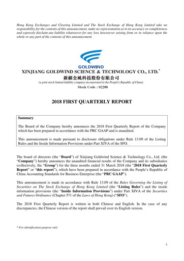 Thumbnail Goldwind Science&Technology Quarterly Report 2018-q1